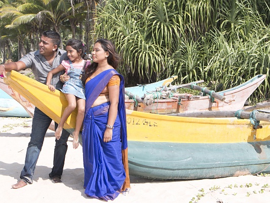 Семья у океана Шри-Ланка, портфолио фотографа Сергея Рыжика, Rijik.ru