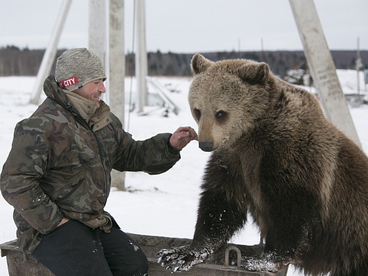 Олег и медведь, портфолио фотографа Сергея Рыжика, Rijik.ru